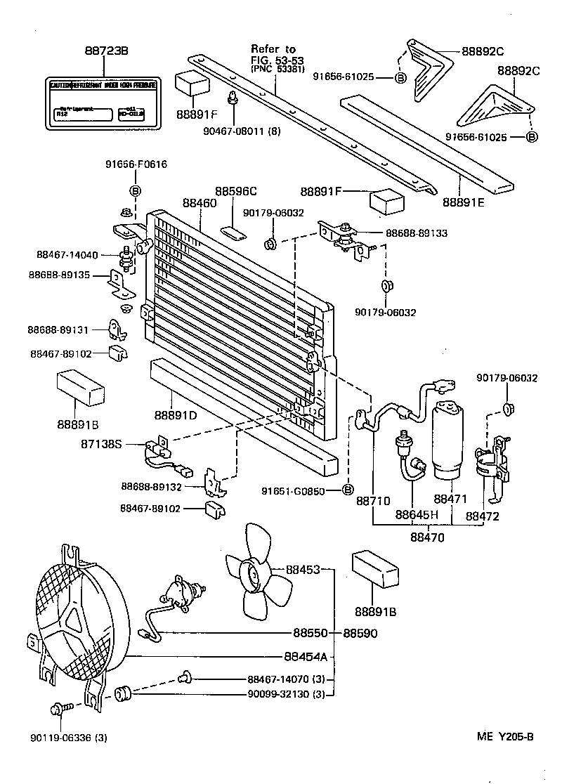  4 RUNNER TRUCK |  HEATING AIR CONDITIONING COOLER PIPING