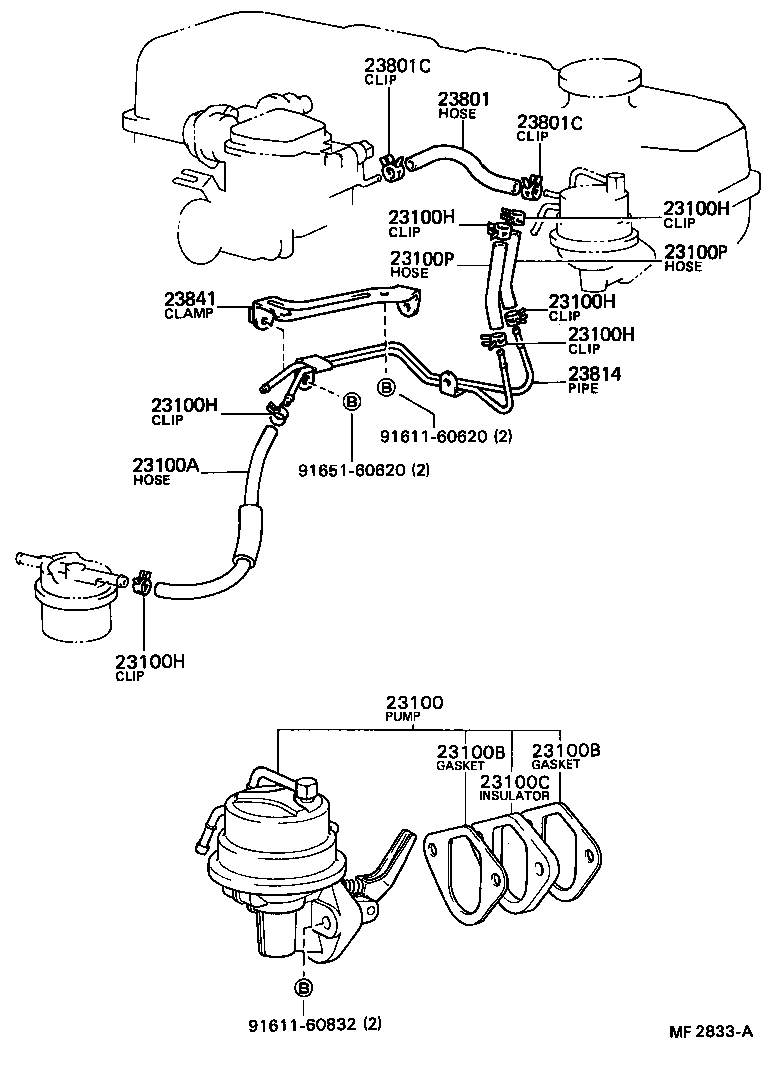  4 RUNNER TRUCK |  FUEL PUMP PIPE