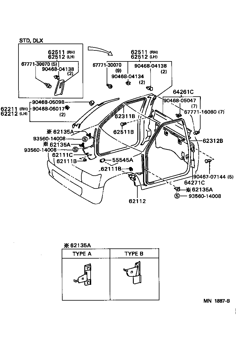  T100 |  INSIDE TRIM BOARD