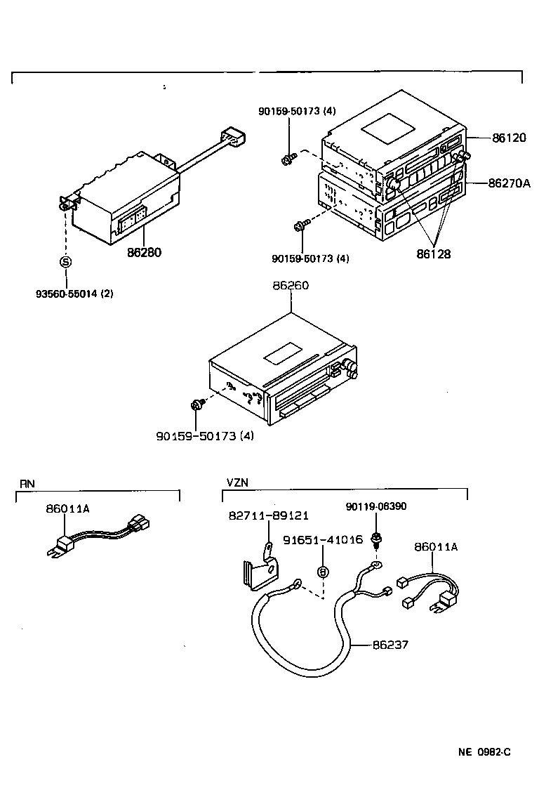  4 RUNNER TRUCK |  RADIO RECEIVER AMPLIFIER CONDENSER