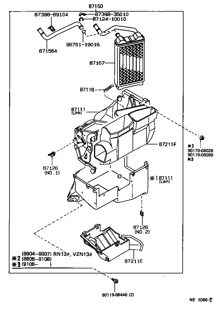  4 RUNNER TRUCK |  HEATING AIR CONDITIONING HEATER UNIT BLOWER