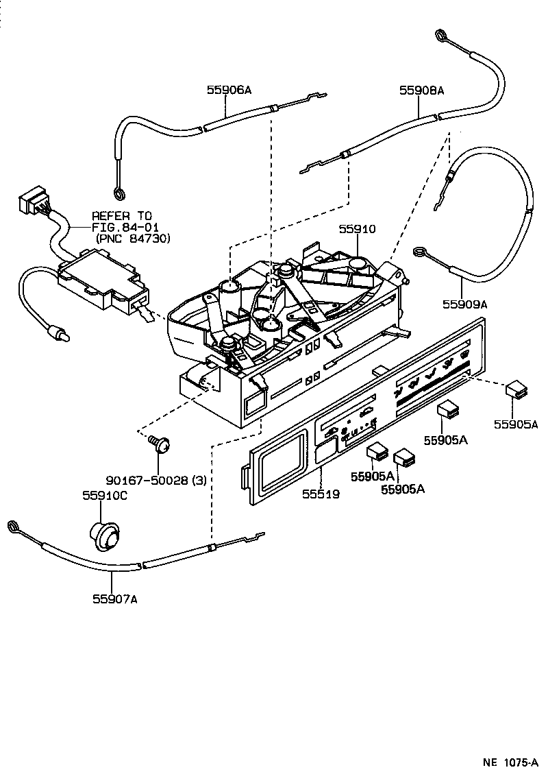  4 RUNNER TRUCK |  HEATING AIR CONDITIONING CONTROL AIR DUCT
