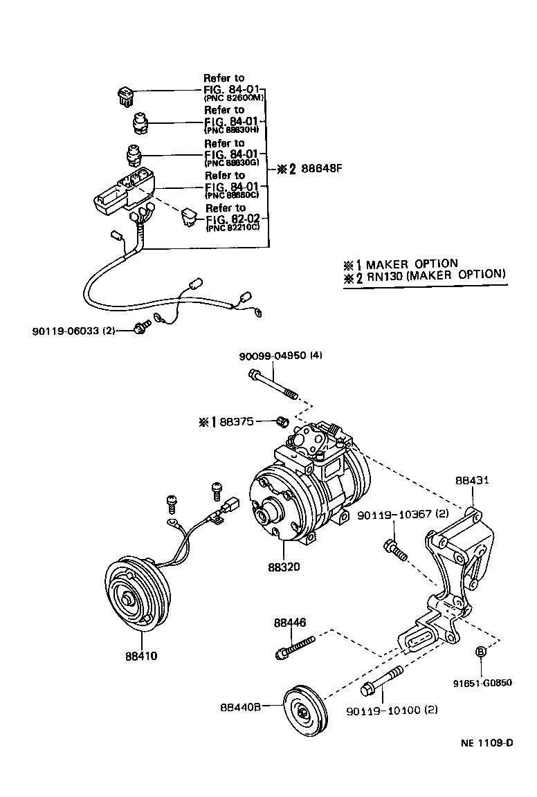 4 RUNNER TRUCK | HEATING AIR CONDITIONING COMPRESSOR