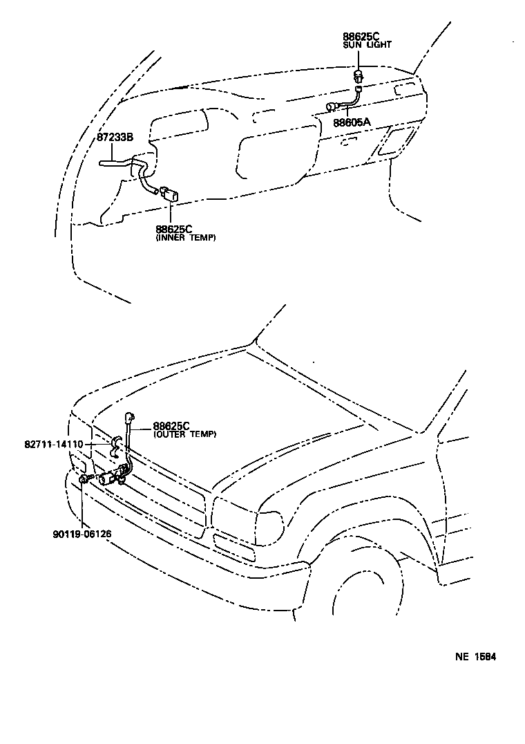  LX450 |  HEATING AIR CONDITIONING CONTROL AIR DUCT