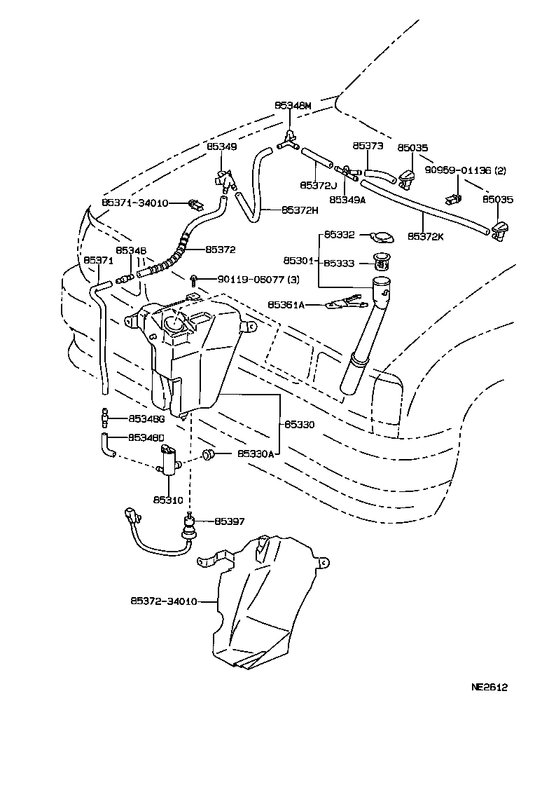  T100 |  WINDSHIELD WASHER