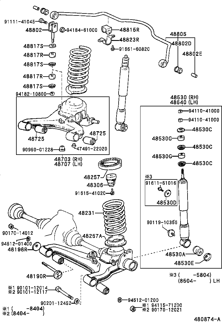  CELICA |  REAR SPRING SHOCK ABSORBER