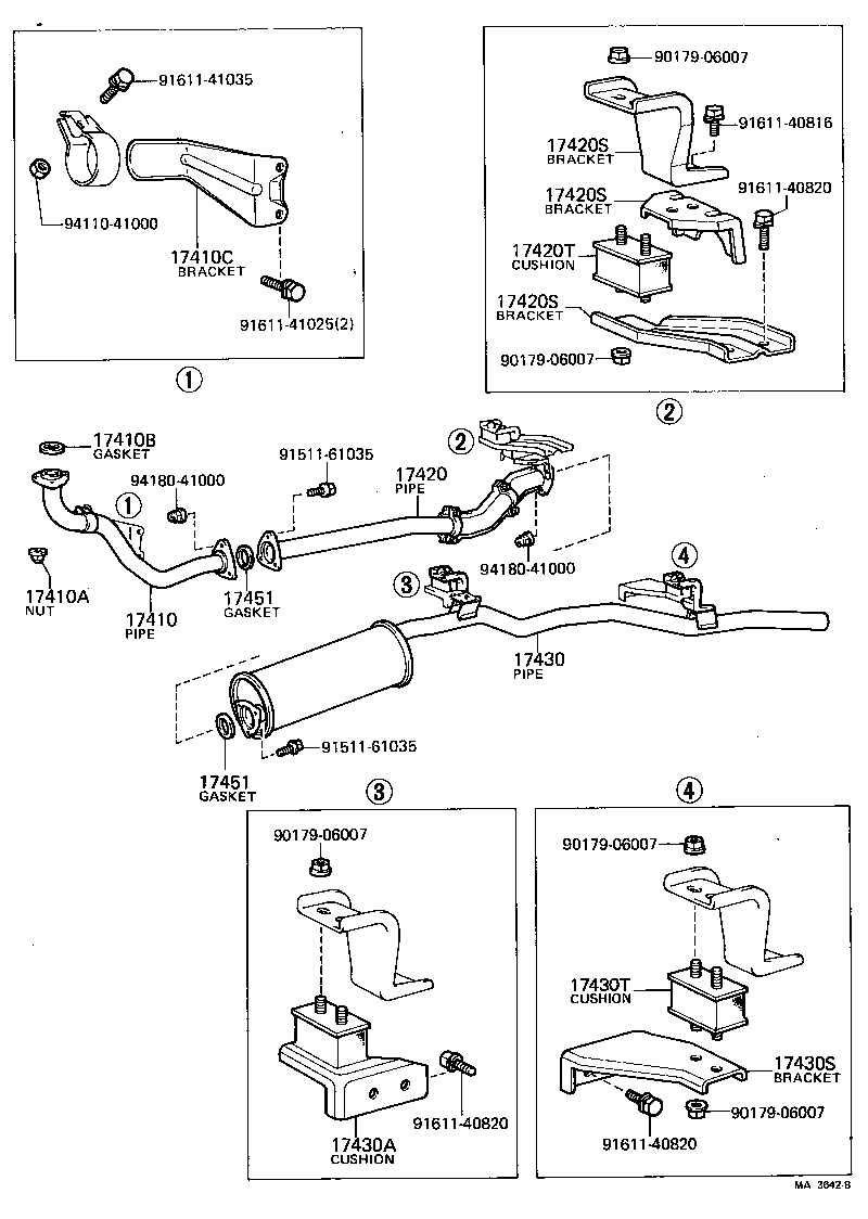  LAND CRUISER 40 55 |  EXHAUST PIPE