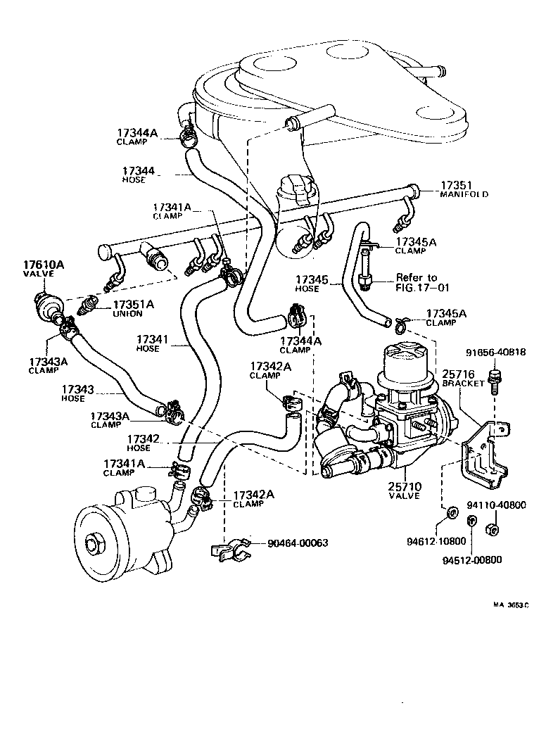  LAND CRUISER 40 55 |  MANIFOLD AIR INJECTION SYSTEM