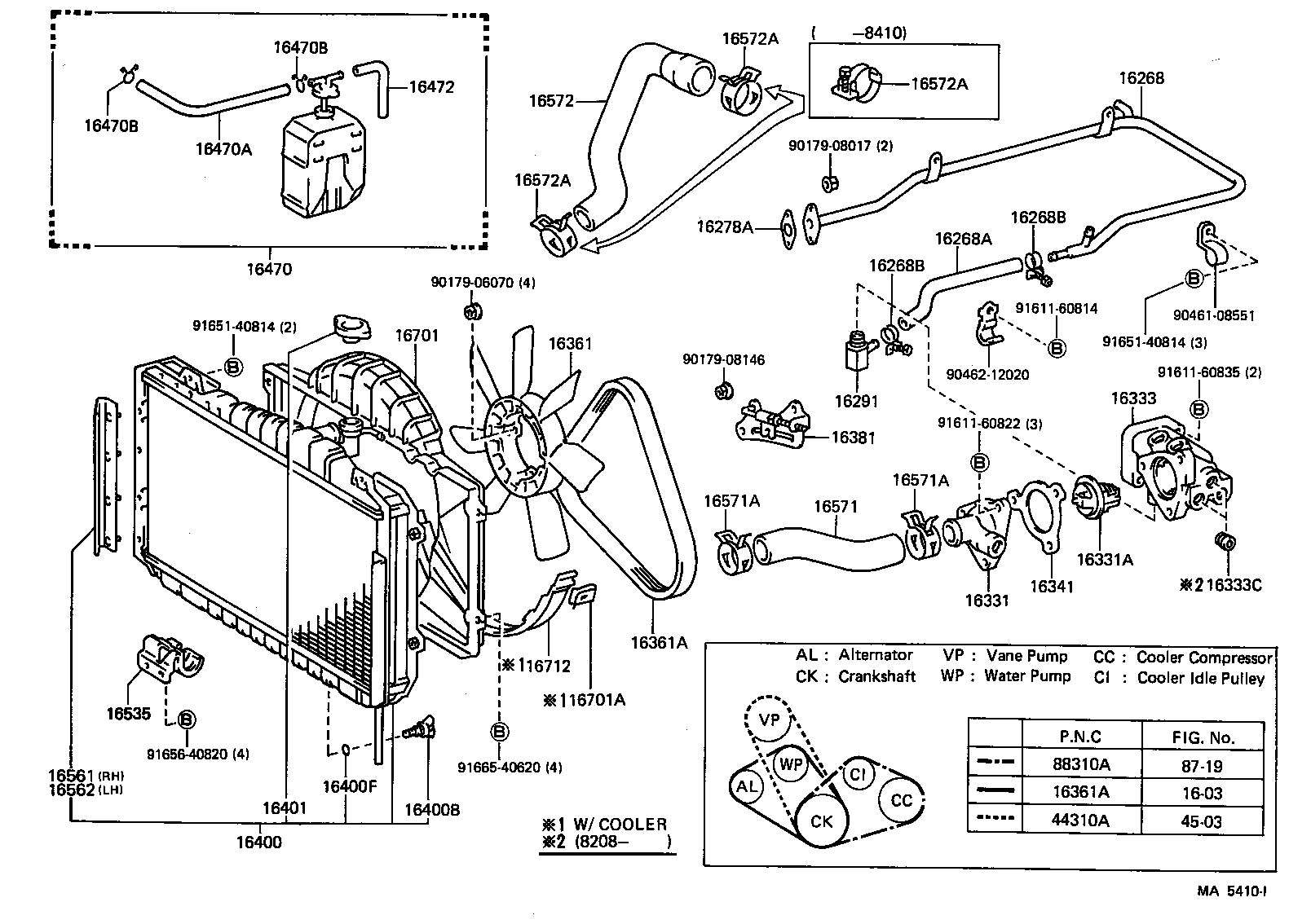  CELICA |  RADIATOR WATER OUTLET
