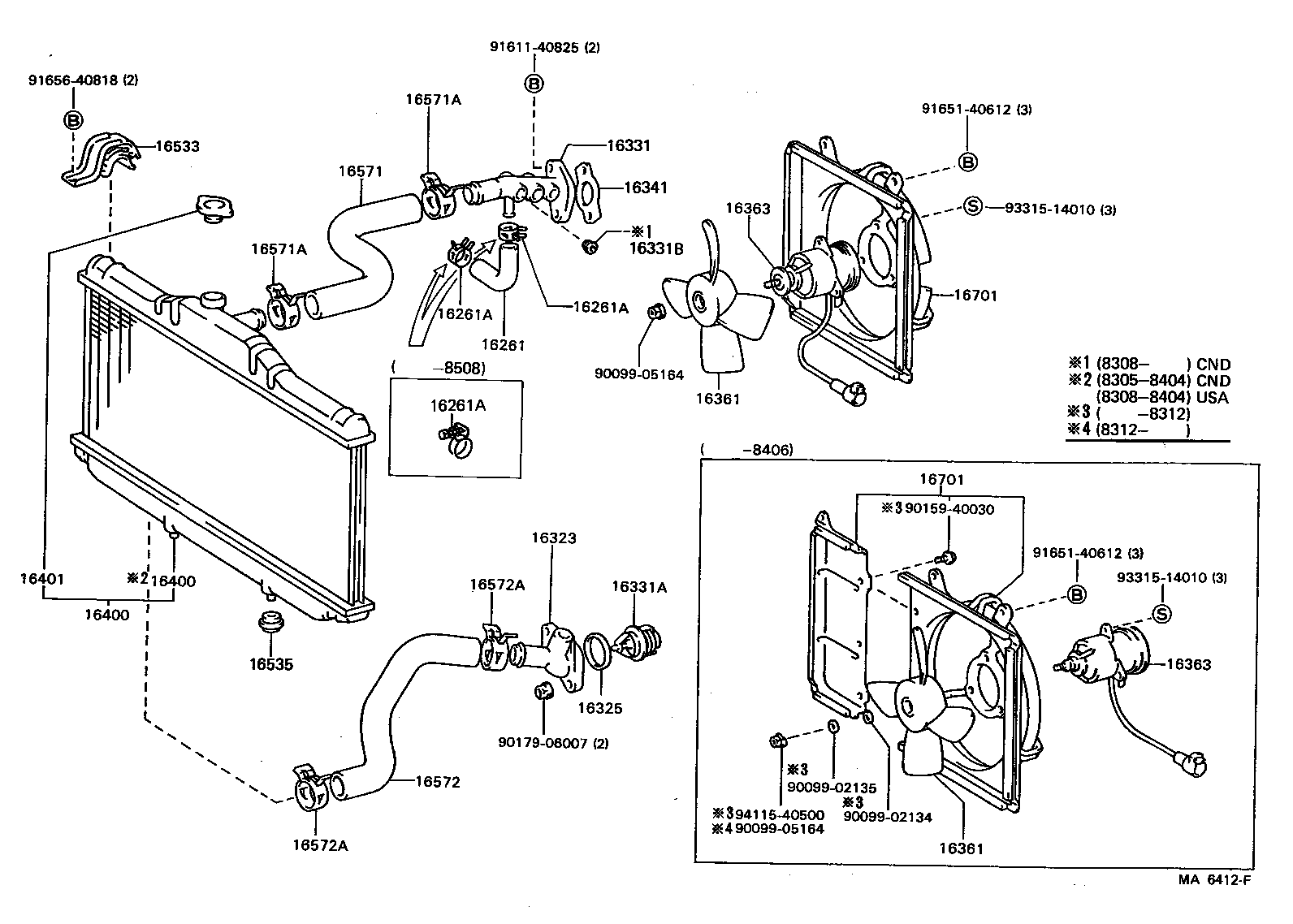  CAMRY |  RADIATOR WATER OUTLET