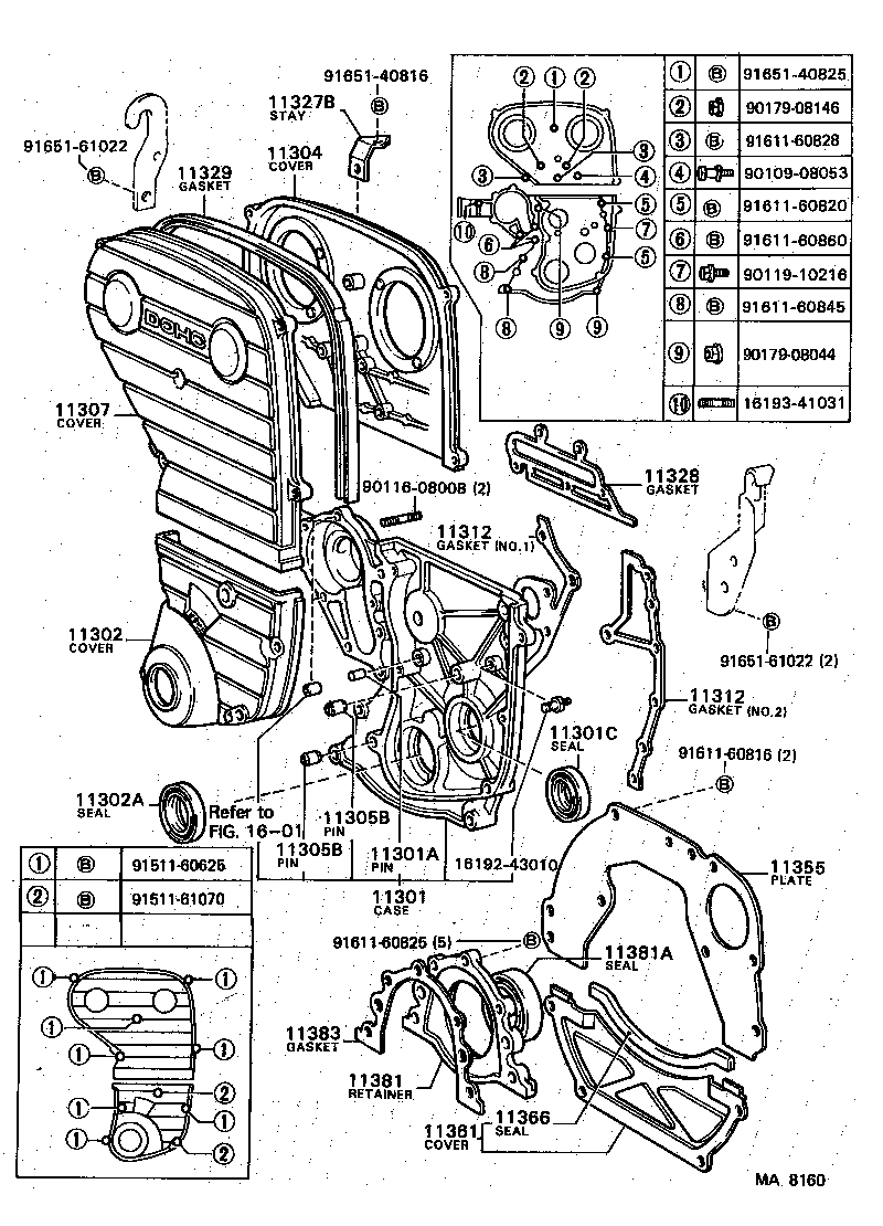  CRESSIDA |  TIMING GEAR COVER REAR END PLATE