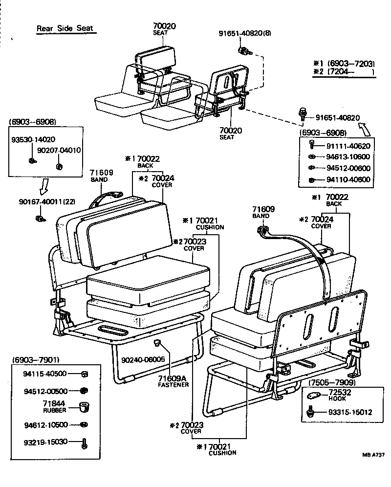  LAND CRUISER 40 55 |  SEAT SEAT TRACK