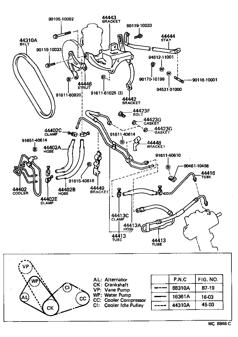  CRESSIDA |  POWER STEERING TUBE