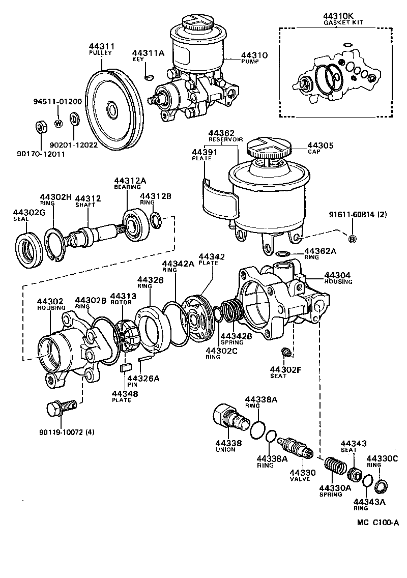  CRESSIDA |  VANE PUMP RESERVOIR POWER STEERING