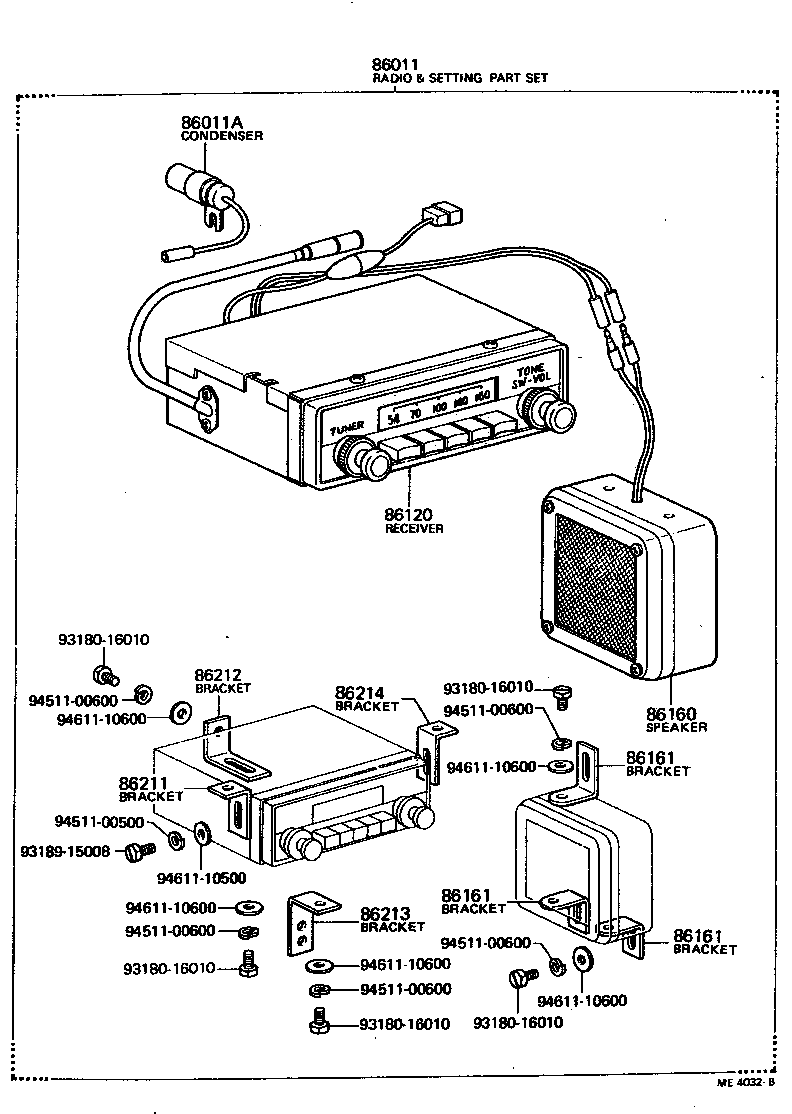 LAND CRUISER 40 55 |  RADIO RECEIVER AMPLIFIER CONDENSER